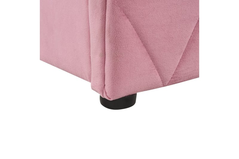 Seng med opbevaring Rochefort - Rosa, 160x200 cm - Møbler - Senge - Sengeramme & sengestel