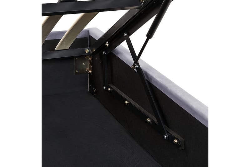 Seng med opbevaring Rouen - Grå, 140x200 cm - Møbler - Senge - Sengeramme & sengestel