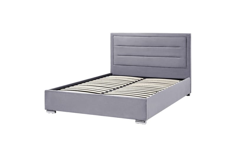 Seng med opbevaring Rouen - Grå, 160x200 cm - Møbler - Senge - Sengeramme & sengestel