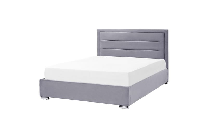 Seng med opbevaring Rouen - Grå, 160x200 cm - Møbler - Senge - Sengeramme & sengestel