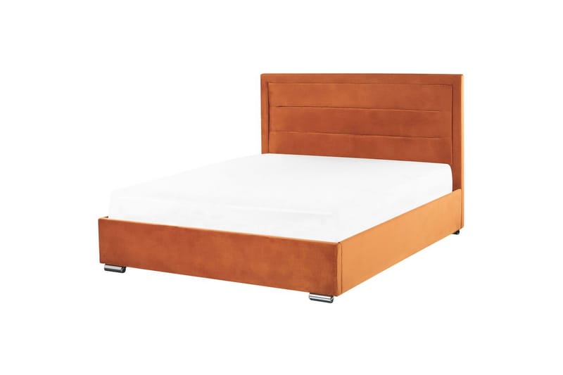 Seng med opbevaring Rouen - Orange, 180x200 cm - Møbler - Senge - Sengeramme & sengestel