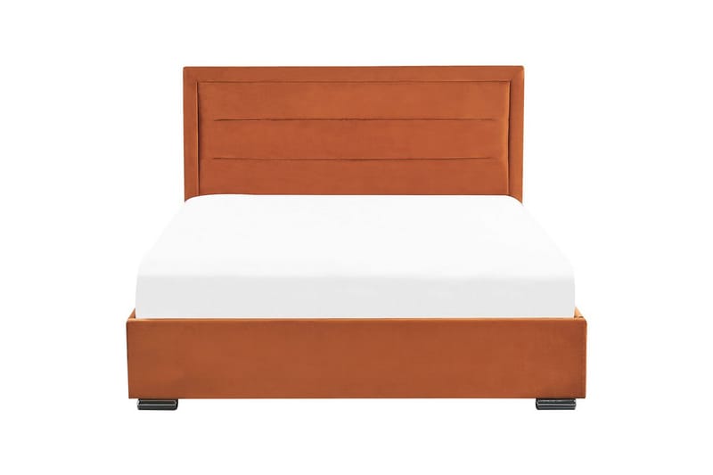 Seng med opbevaring Rouen - Orange, 180x200 cm - Møbler - Senge - Sengeramme & sengestel