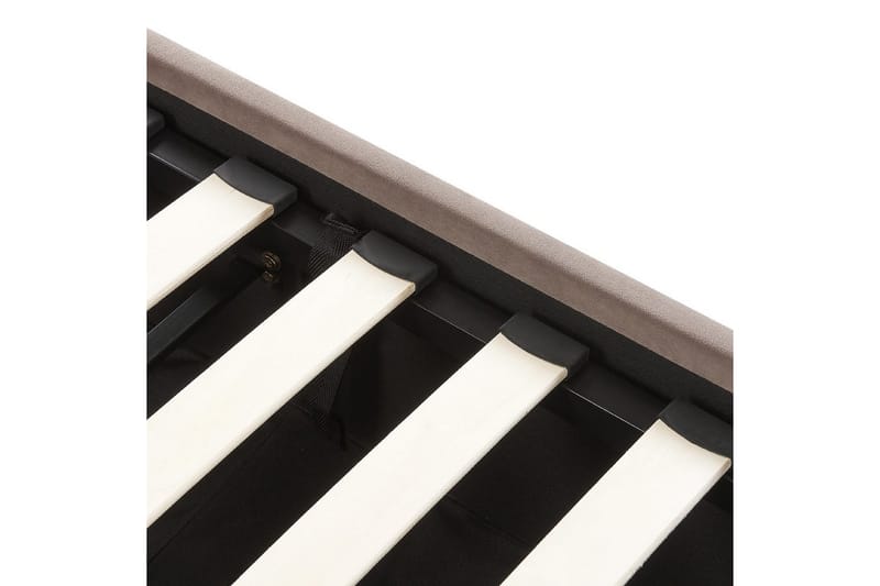Seng med opbevaring Rouen - Taupe, 140x200 cm - Møbler - Senge - Sengeramme & sengestel