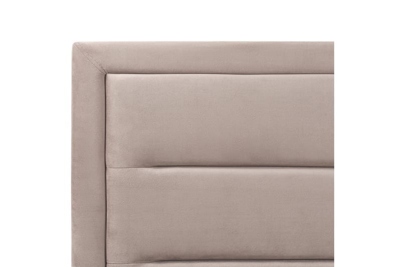 Seng med opbevaring Rouen - Taupe, 140x200 cm - Møbler - Senge - Sengeramme & sengestel