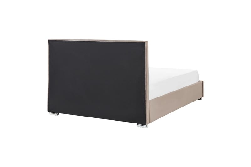 Seng med opbevaring Rouen - Taupe, 160x200 cm - Møbler - Senge - Sengeramme & sengestel