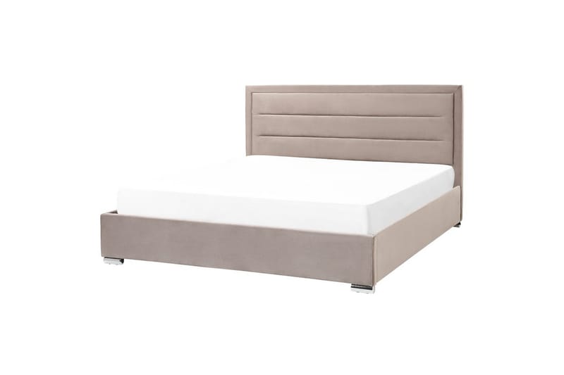 Seng med opbevaring Rouen - Taupe, 180x200 cm - Møbler - Senge - Sengeramme & sengestel