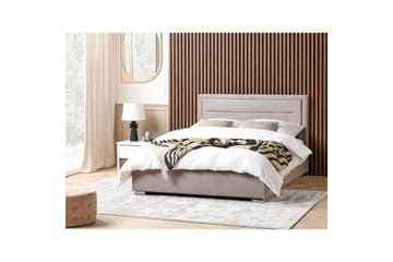 Seng med opbevaring Rouen - Taupe, 180x200 cm - Møbler - Senge - Sengeramme & sengestel