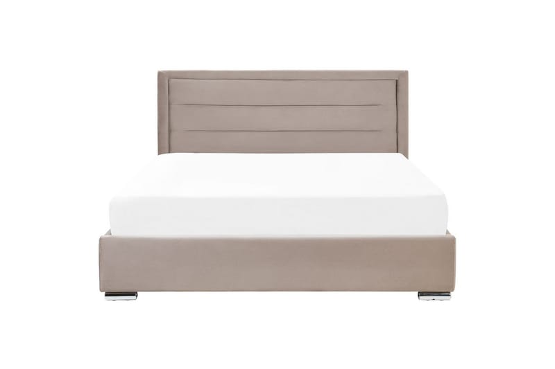 Seng med opbevaring Rouen - Taupe, 180x200 cm - Møbler - Senge - Sengeramme & sengestel