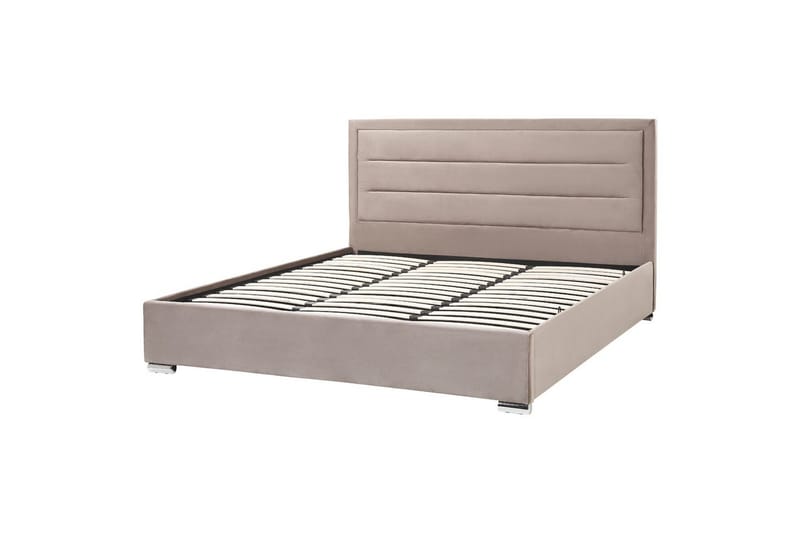 Seng med opbevaring Rouen - Taupe, 180x200 cm - Møbler - Senge - Sengeramme & sengestel