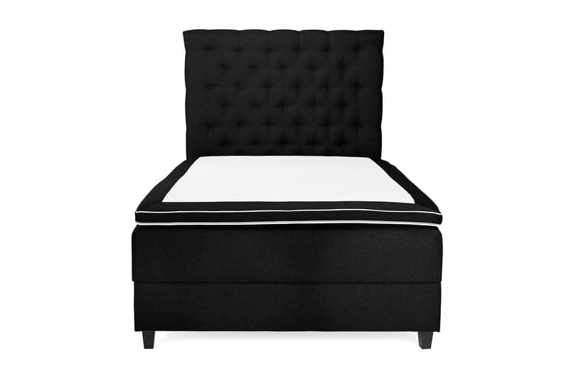 Royal Box Bed 140x200 - Sort - Komplet sengepakke - Kontinentalsenge