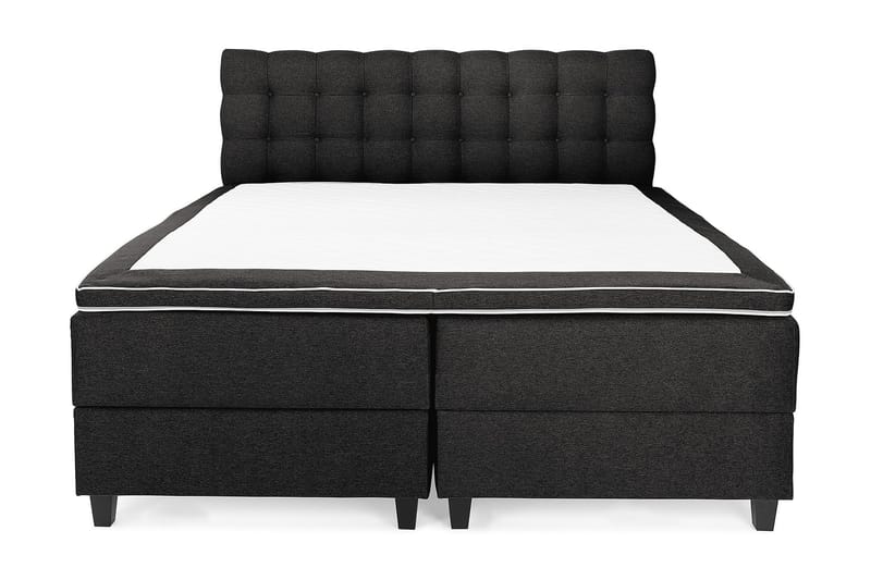 Royal seng 180x200 med opbevaring - mørkegrå - Komplet sengepakke - Kontinentalsenge