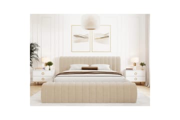 Sängram & Sängstomme Eltap Beige 180x200 42 - Møbler - Senge - Seng med opbevaring
