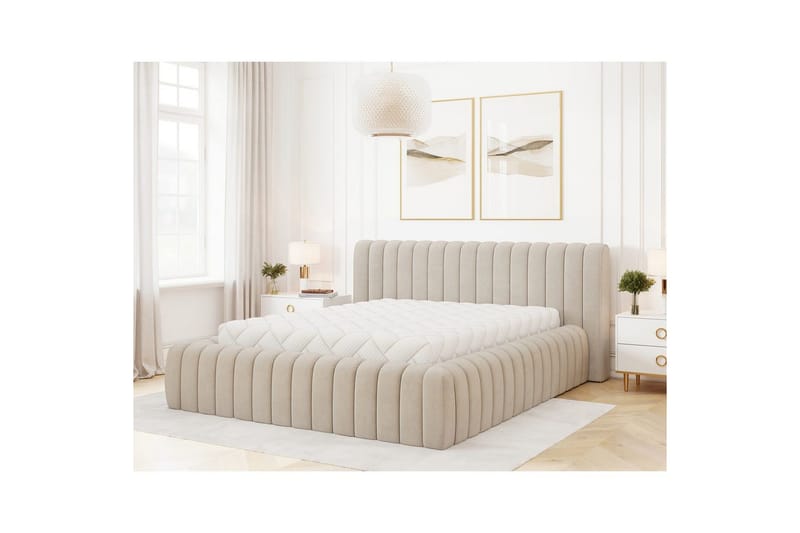 Sängram & Sängstomme Eltap Beige 180x200 DEL - Møbler - Senge - Seng med opbevaring
