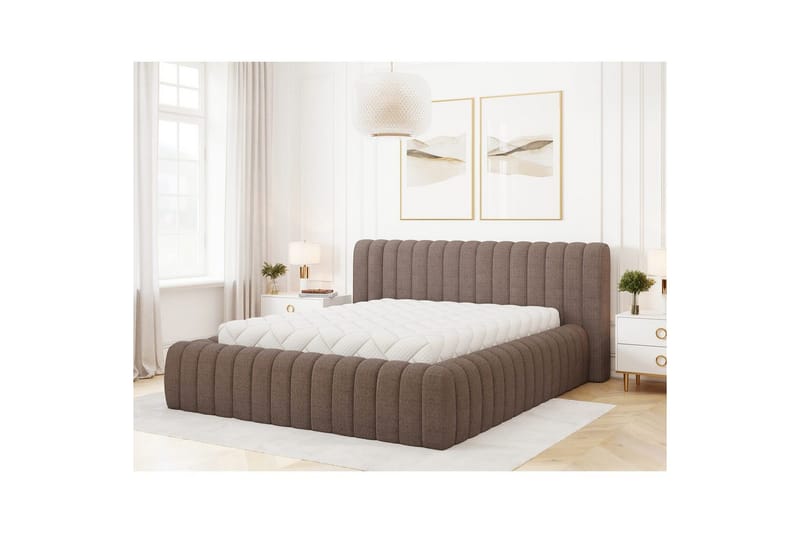 Sängram & Sängstomme Eltap Brun 160x200 DEL - Møbler - Senge - Seng med opbevaring