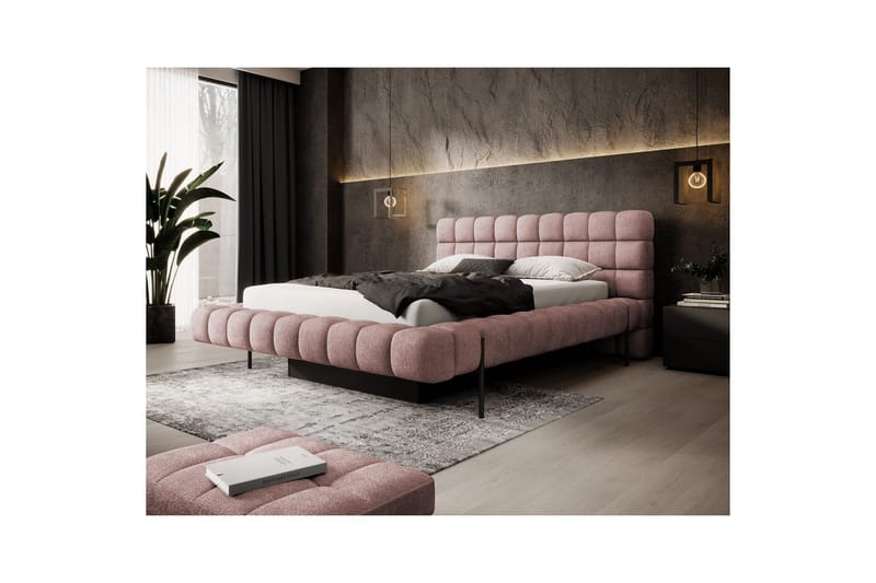 Sängram & Sängstomme Eltap Rosa 140x200 DEL - Møbler - Senge - Seng med opbevaring