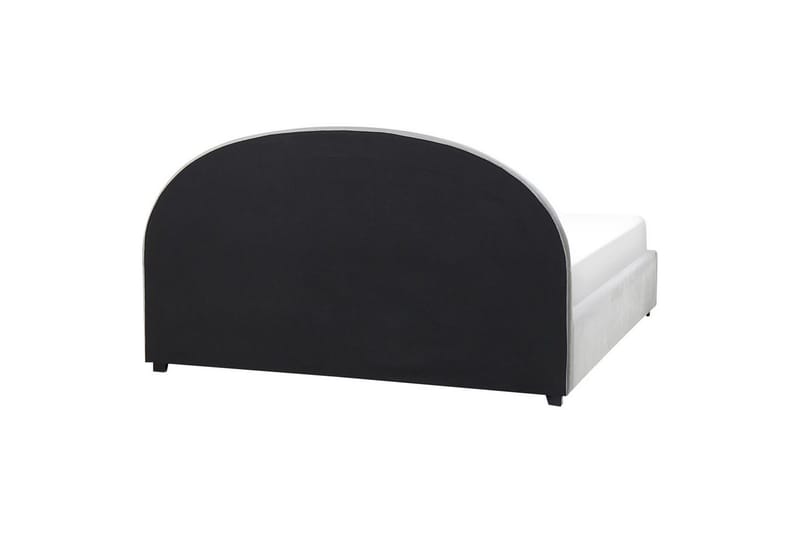 Seng med opbevaring Vaucluse - Lys grå/Velour, Lysegrå/Fløjl, Lysegrå/Velour, 180x200 cm - Møbler - Senge - Sengeramme & sengestel