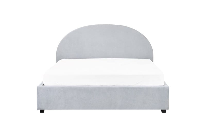 Seng med opbevaring Vaucluse - Lyseblå/polyester, Lyseblå/Polyester, Lys blå/Polyester, 160x200 cm - Møbler - Senge - Sengeramme & sengestel