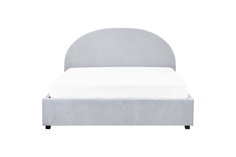 Seng med opbevaring Vaucluse - Lyseblå/polyester, Lyseblå/Polyester, Lys blå/Polyester, 160x200 cm - Møbler - Senge - Sengeramme & sengestel