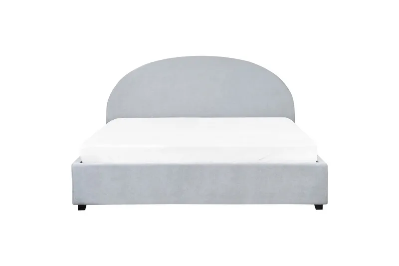 Seng med opbevaring Vaucluse - Lyseblå/polyester, Lyseblå/Polyester, Lys blå/Polyester, 180x200 cm - Møbler - Senge - Sengeramme & sengestel