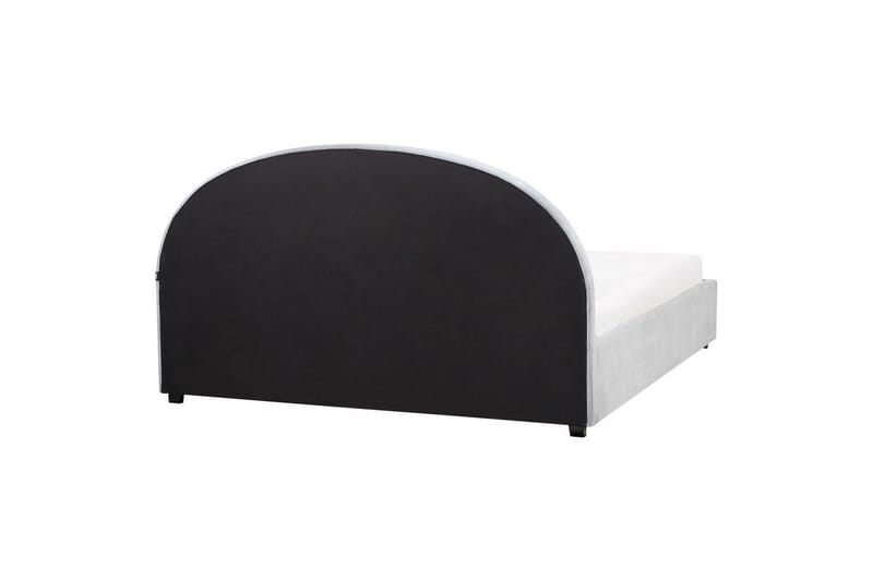 Seng med opbevaring Vaucluse - Lyseblå/polyester, Lyseblå/Polyester, Lys blå/Polyester, 180x200 cm - Møbler - Senge - Sengeramme & sengestel