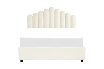 Seng med opbevaring Vincennes - Hvid, Sort, 160x200 cm - Møbler - Senge - Sengeramme & sengestel