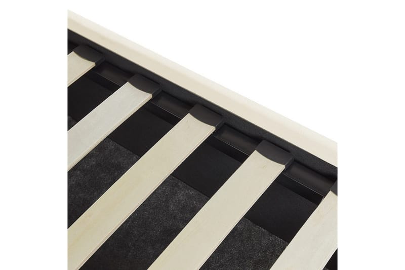 Seng med opbevaring Vincennes - Hvid, Sort, 180x200 cm - Møbler - Senge - Sengeramme & sengestel