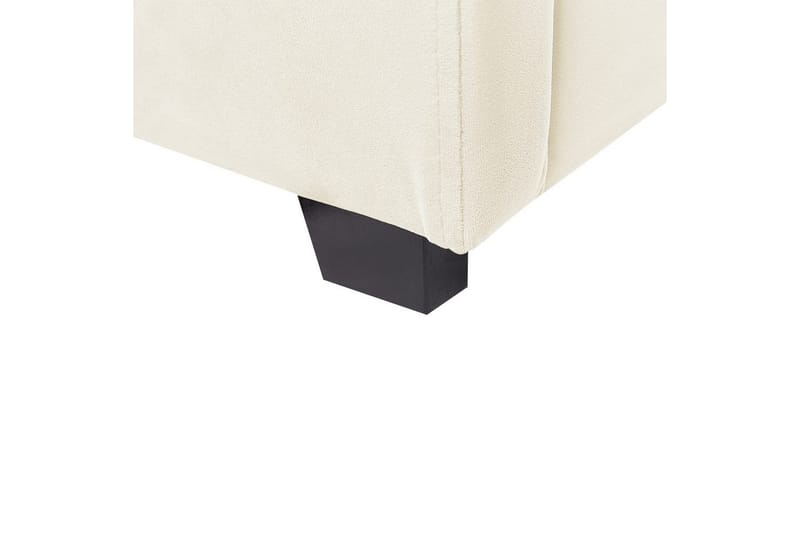 Seng med opbevaring Vincennes - Hvid, Sort, 180x200 cm - Møbler - Senge - Sengeramme & sengestel