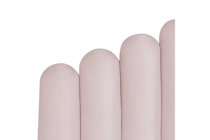 Seng med opbevaring Vincennes - Rosa, Sort, 140x200 cm - Møbler - Senge - Sengeramme & sengestel