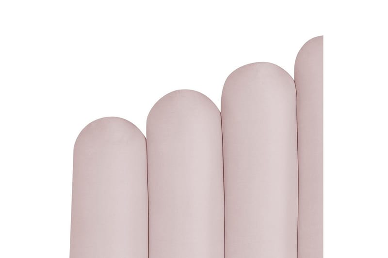 Seng med opbevaring Vincennes - Rosa, Sort, 140x200 cm - Møbler - Senge - Sengeramme & sengestel