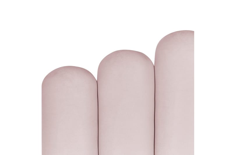 Seng med opbevaring Vincennes - Rosa, Sort, 180x200 cm - Møbler - Senge - Sengeramme & sengestel