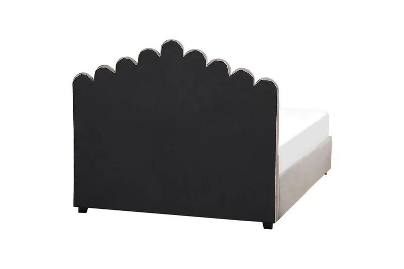 Seng med opbevaring Vincennes - Taupe, sort, 140x200 cm - Møbler - Senge - Sengeramme & sengestel