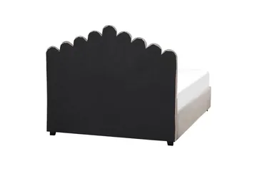 Seng med opbevaring Vincennes - Taupe, sort, 140x200 cm - Møbler - Senge - Sengeramme & sengestel