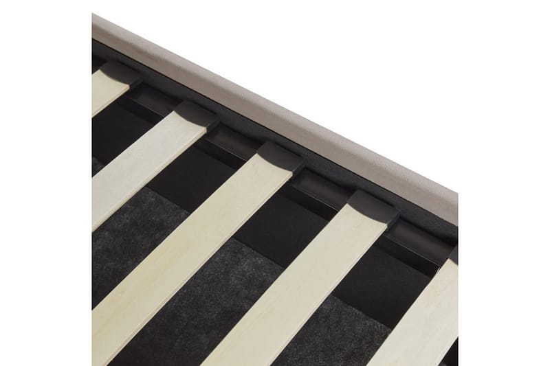 Seng med opbevaring Vincennes - Taupe, sort, 160x200 cm - Møbler - Senge - Sengeramme & sengestel