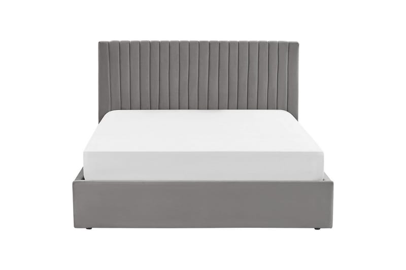 Seng med opbevaring Vion - Grå, 160x200 cm - Møbler - Senge - Sengeramme & sengestel