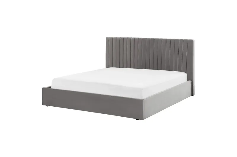 Seng med opbevaring Vion - Grå, 180x200 cm - Møbler - Senge - Sengeramme & sengestel