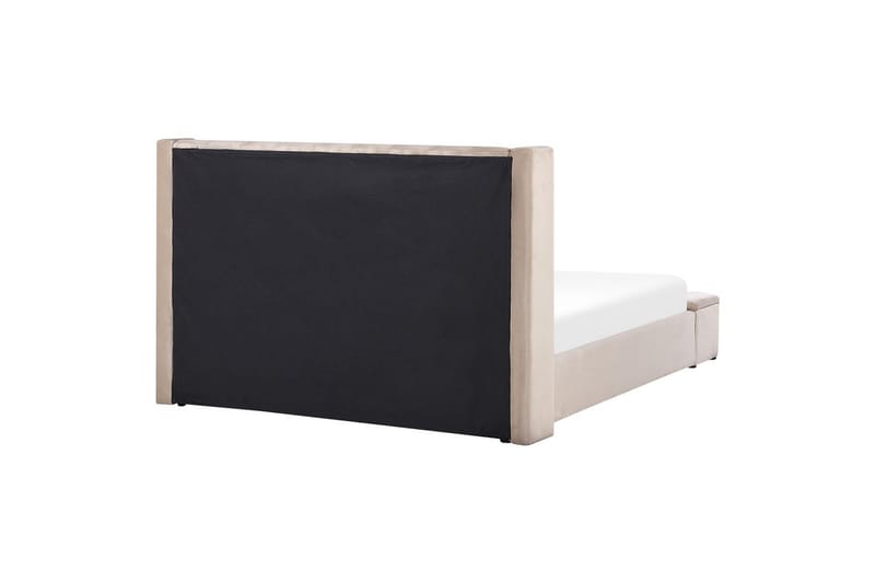Seng med opbevaringsbænk Noyers - Beige, 180x200 cm - Møbler - Senge - Sengeramme & sengestel