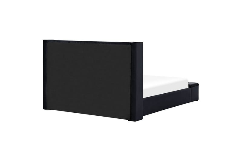 Seng med opbevaringsbænk Noyers - Sort, 180x200 cm - Møbler - Senge - Sengeramme & sengestel
