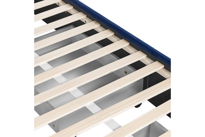 Seng med opbevaringsskuffer Lievin - Blå, 140x200 cm - Møbler - Senge - Sengeramme & sengestel