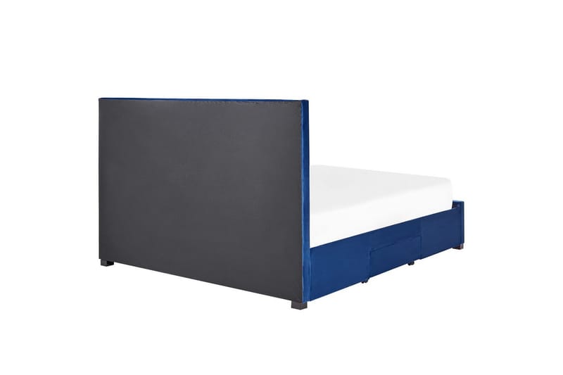 Seng med opbevaringsskuffer Lievin - Blå, 180x200 cm - Møbler - Senge - Sengeramme & sengestel