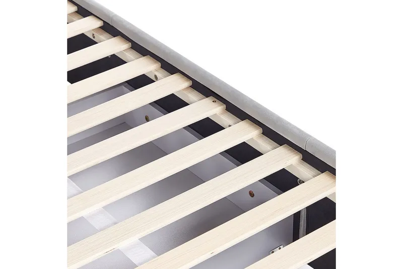 Seng med opbevaringsskuffer Lievin - Grå, 140x200 cm - Møbler - Senge - Sengeramme & sengestel