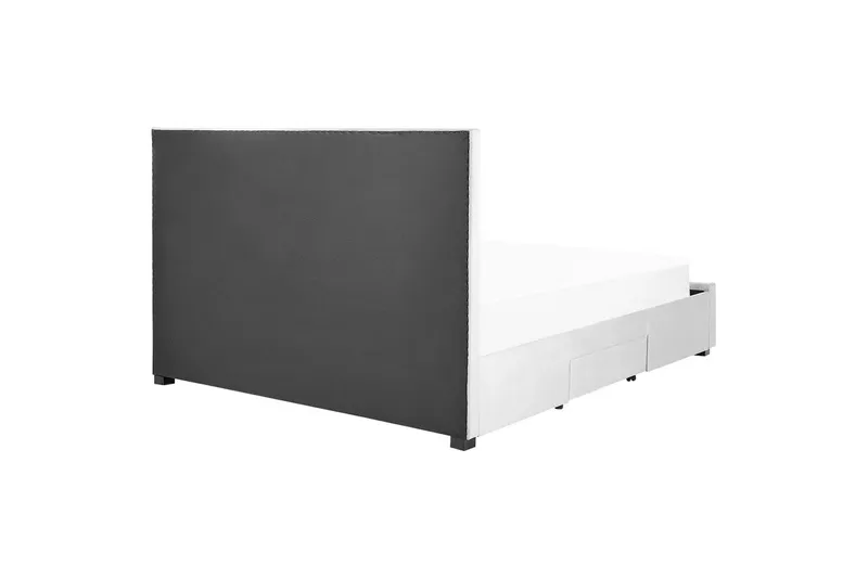 Seng med opbevaringsskuffer Lievin - Grå, 180x200 cm - Møbler - Senge - Sengeramme & sengestel