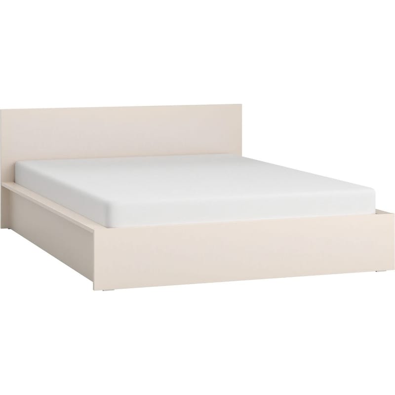 Seng med sengegavl 4 You Fresh med løftet ramme Sand Beige, 160 x 200 cm