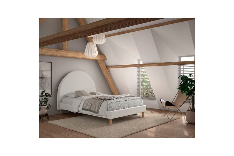 Seng Moon Hvid, 140 x 200 cm - Hvid, 140 x 200 cm - Møbler - Senge - Sengeramme & sengestel