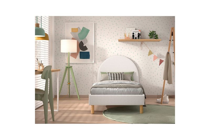 Seng Moon Hvid, 90 x 200 cm - Hvid, 90 x 200 cm - Møbler - Senge - Sengeramme & sengestel