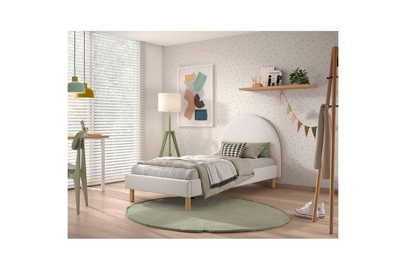 Seng Moon Hvid, 90 x 200 cm - Hvid, 90 x 200 cm - Møbler - Senge - Sengeramme & sengestel