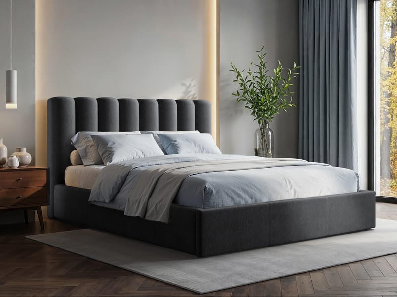 seng NO_BRAND Polstret seng NOX st.drew Margo 227.09 140x200 cm - Møbler - Senge - Sengeramme & sengestel