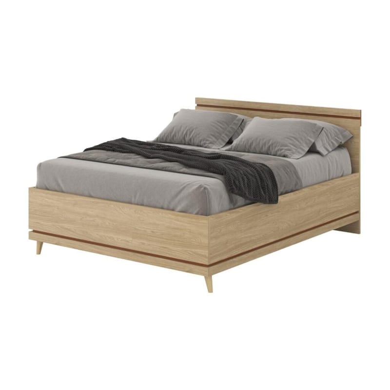 Seng Scandi - 160 cm, Oliebehandlet Eg - Møbler - Senge - Sengeramme & sengestel