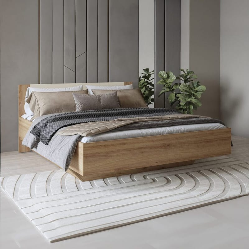 Seng Vertina med gasløft opbevaring - 160 cm - Møbler - Senge - Sengeramme & sengestel