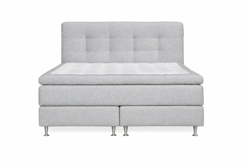Sengepakke Drömvik Oslo Luksus Sengepakke Bouclé 180x200 Knapbetrukket gavl - Møbler - Senge - Komplet sengepakke