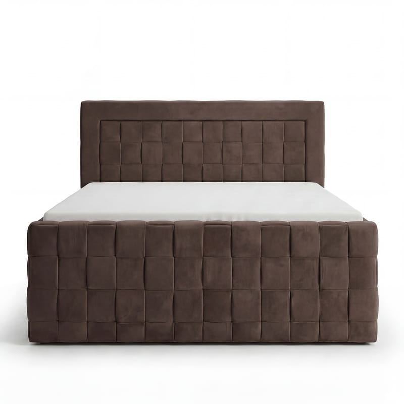 Sengepakke Kontinentalseng Ryven 160x200 cm med opbevaring med løft - mørk espresso/mørkebrun - Møbler - Senge - Kontinentalsenge